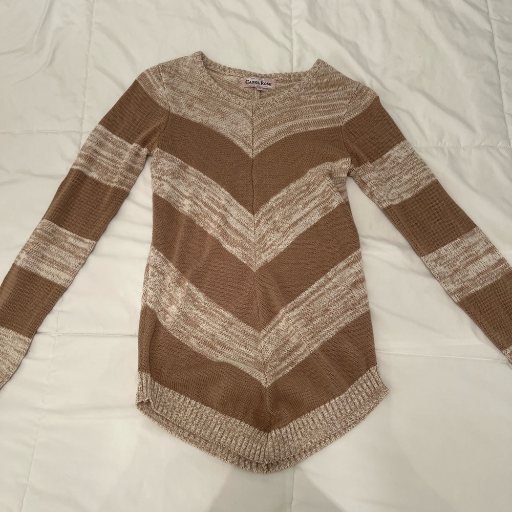 Beige & cream sweater